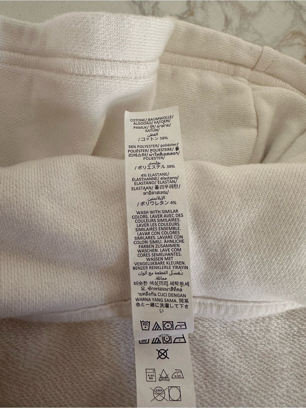 Alo Yoga Sweet Escape Zip Up Hoodie Ivory Cropped Full Zip Sweatshirt Small - Picture 12 of 14